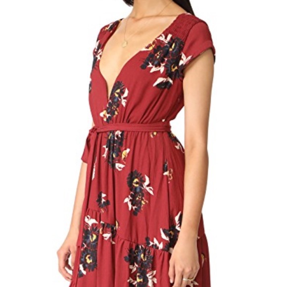 Free People maroon floral dress NWT - Picture 7 of 7